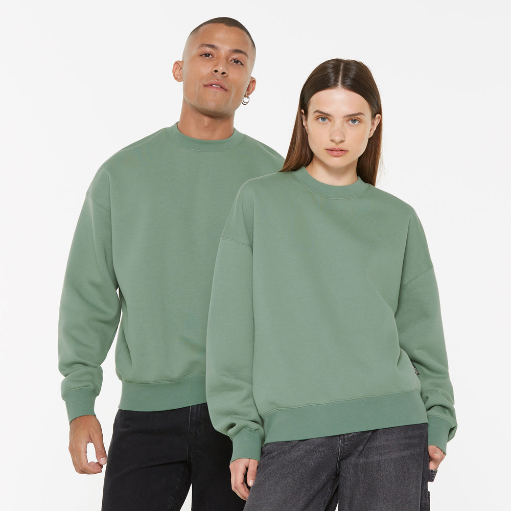 Damen AD-AM Sweatshirt Oversized Unisex jade green