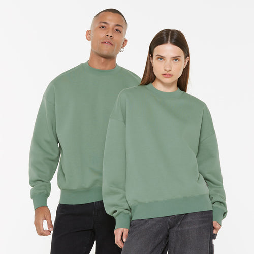 Damen AD-AM Sweatshirt Oversized Unisex jade green