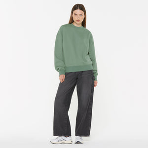 Damen AD-AM Sweatshirt Oversized Unisex jade green
