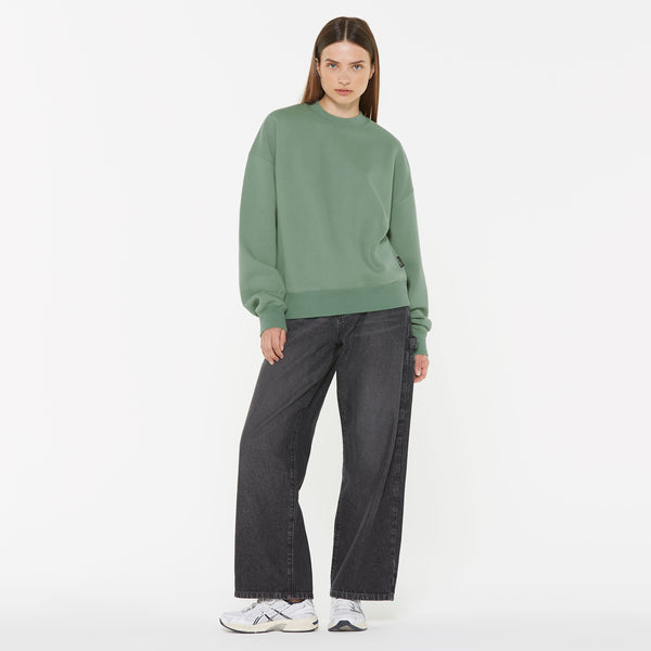 Damen AD-AM Sweatshirt Oversized Unisex jade green