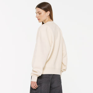 Damen AD-AM Sweatshirt Oversized Unisex ecru