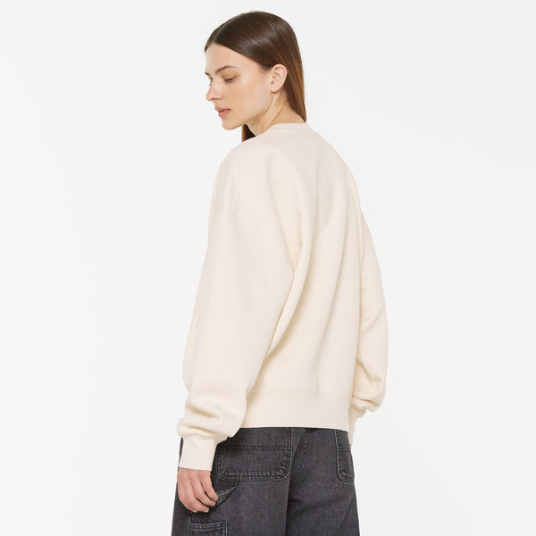 Damen AD-AM Sweatshirt Oversized Unisex ecru