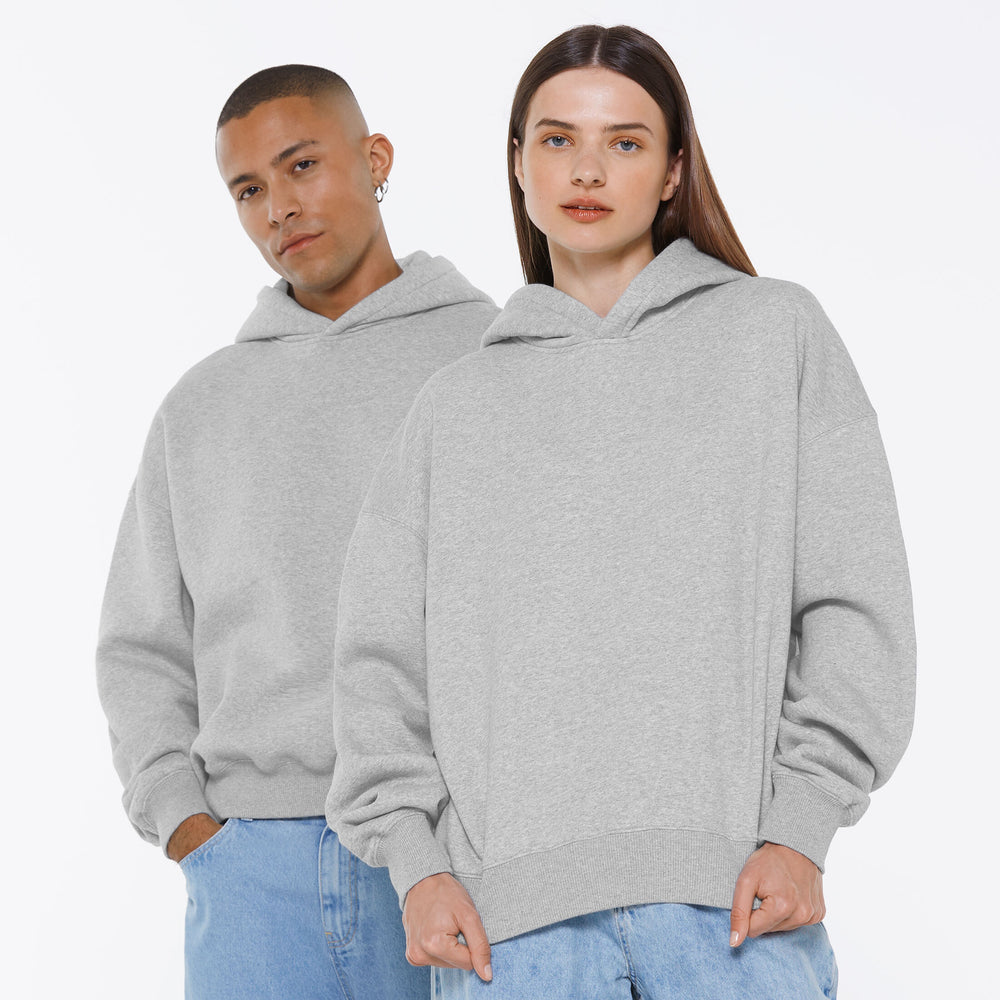 ELY-AS Hoodie Oversized Unisex grey melange