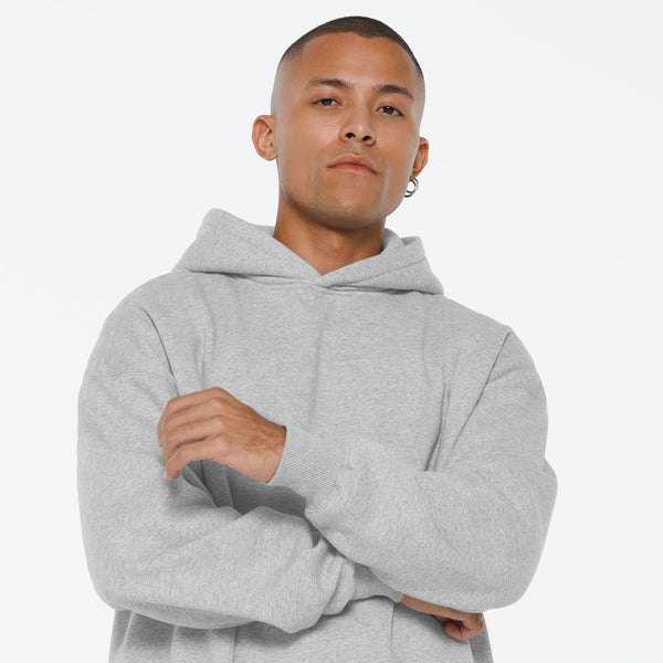 ELY-AS Hoodie Oversized Unisex grey melange