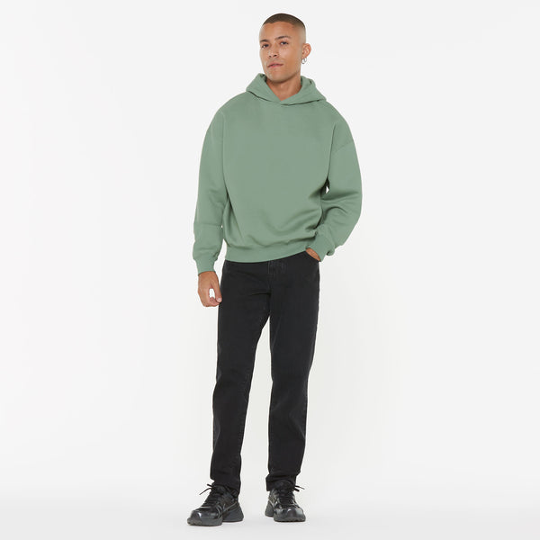 ELY-AS Hoodie Oversized Unisex jade green