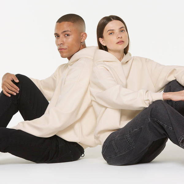 ELY-AS Hoodie Oversized Unisex ecru
