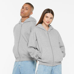 BRU-NO Hoodie Jacket Oversized Unisex grey melange
