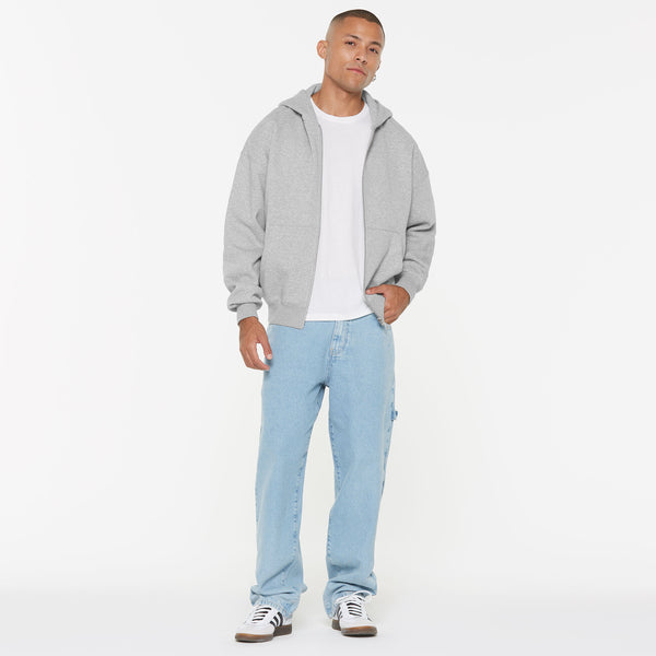 BRU-NO Hoodie Jacket Oversized Unisex grey melange