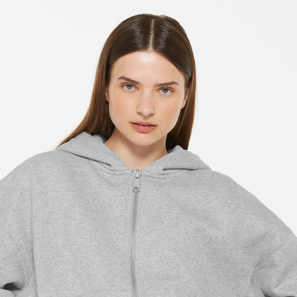 BRU-NO Hoodie Jacket Oversized Unisex grey melange