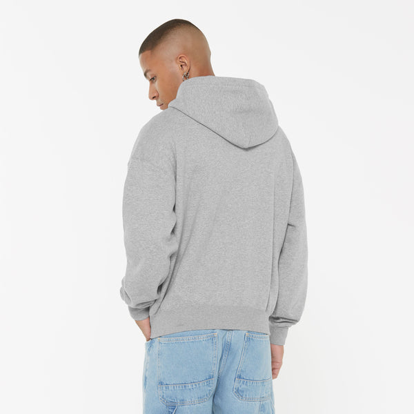 BRU-NO Hoodie Jacket Oversized Unisex grey melange