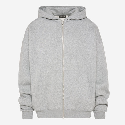 BRU-NO Hoodie Jacket Oversized Unisex grey melange - HARLEM SOUL
