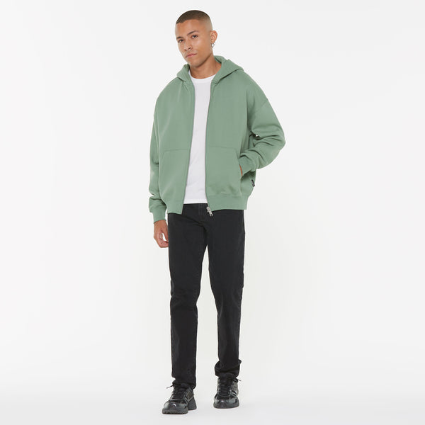 BRU-NO Hoodie Jacket Oversized Unisex jade green