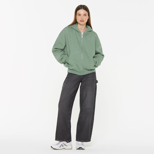 BRU-NO Hoodie Jacket Oversized Unisex jade green