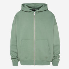 BRU-NO Hoodie Jacket Oversized Unisex jade green