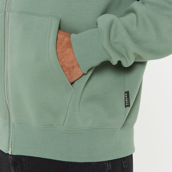 BRU-NO Hoodie Jacket Oversized Unisex jade green