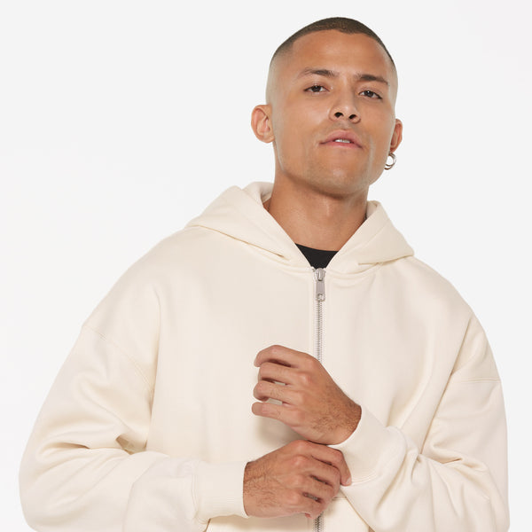 BRU-NO Hoodie Jacket Oversized Unisex ecru