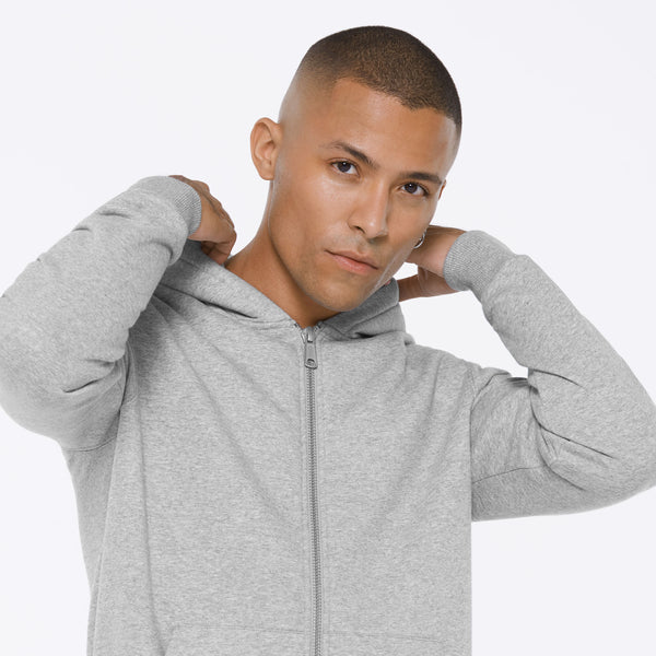 MAD-RID Hoodie Jacket grey melange