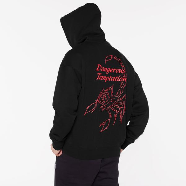 ELY-AS Hoodie Unisex mit Backprint black