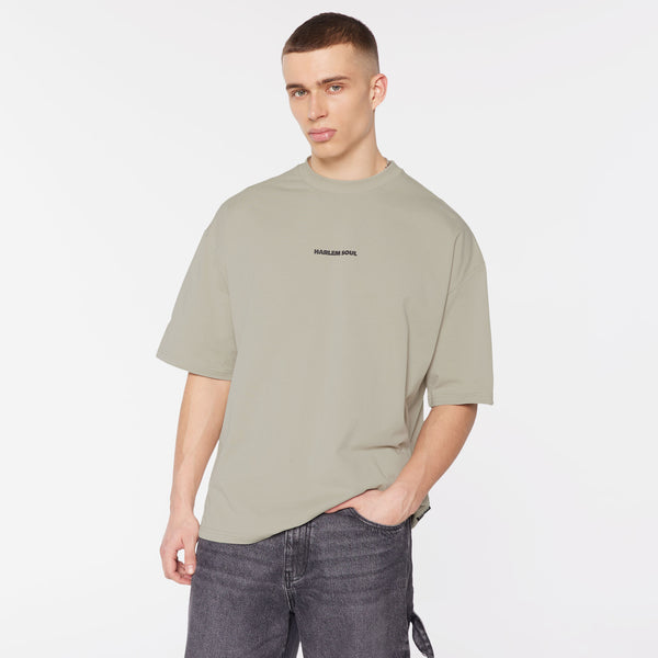 JO-HN T-Shirt Unisex mit Back-Artwork silver green
