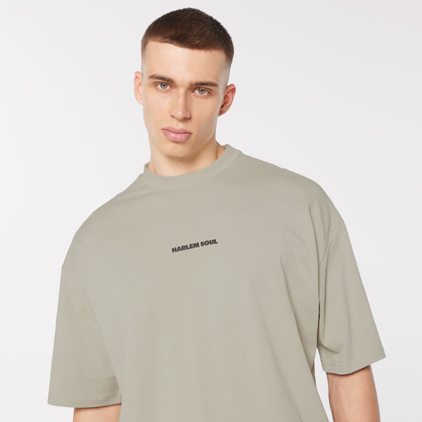 JO-HN T-Shirt Unisex mit Back-Artwork silver green