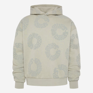 ELY-AS Hoodie Unisex mit All Over Print silver green