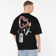 JO-HN T-Shirt Unisex mit Back-Artwork black