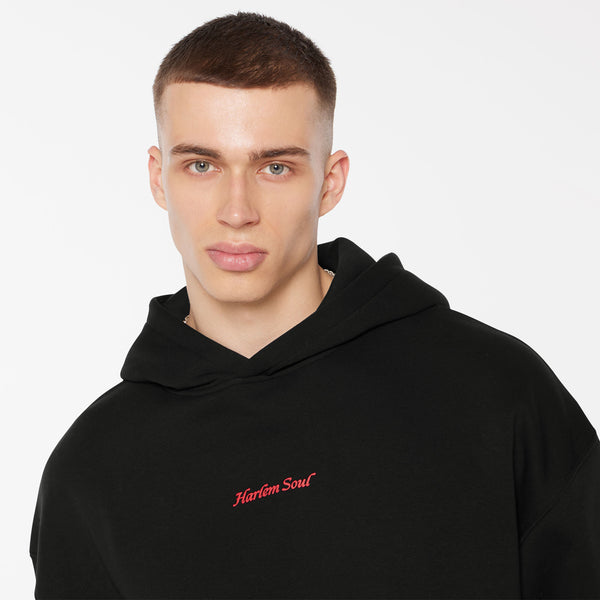 ELY-AS Hoodie Unisex mit Backprint black