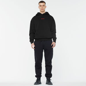 ELY-AS Hoodie Unisex mit Backprint black