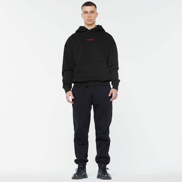 ELY-AS Hoodie Unisex mit Backprint black