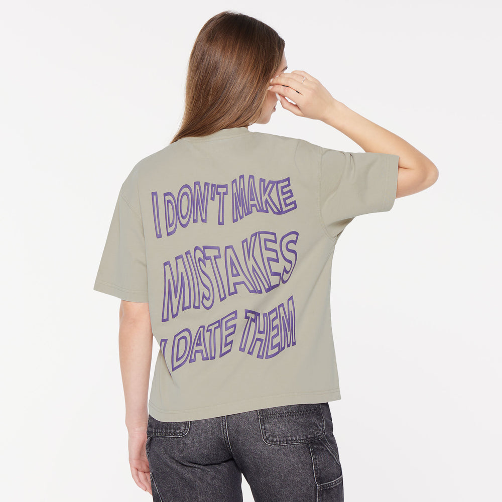 GI-LLY T-Shirt mit Backprint silver green