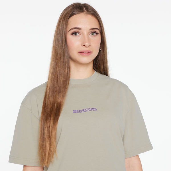 GI-LLY T-Shirt mit Backprint silver green