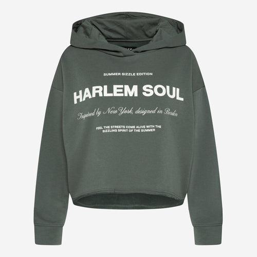 KE-LIS Cropped Hoodie dark green