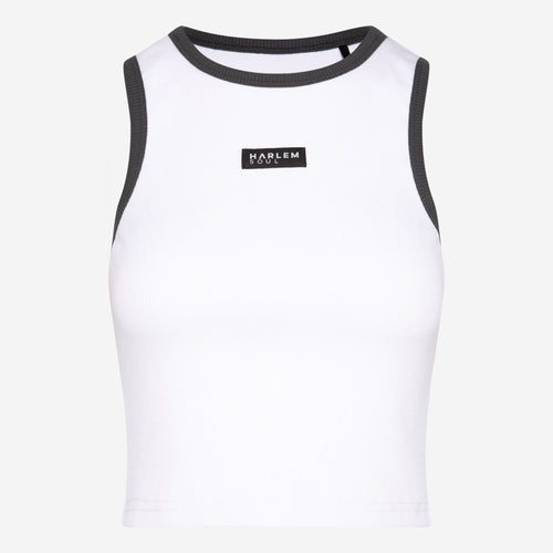 LI-SA Cropped Rib Top opticwhite