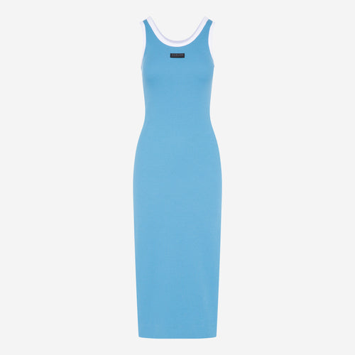 VI-KA Rib Dress electro blue