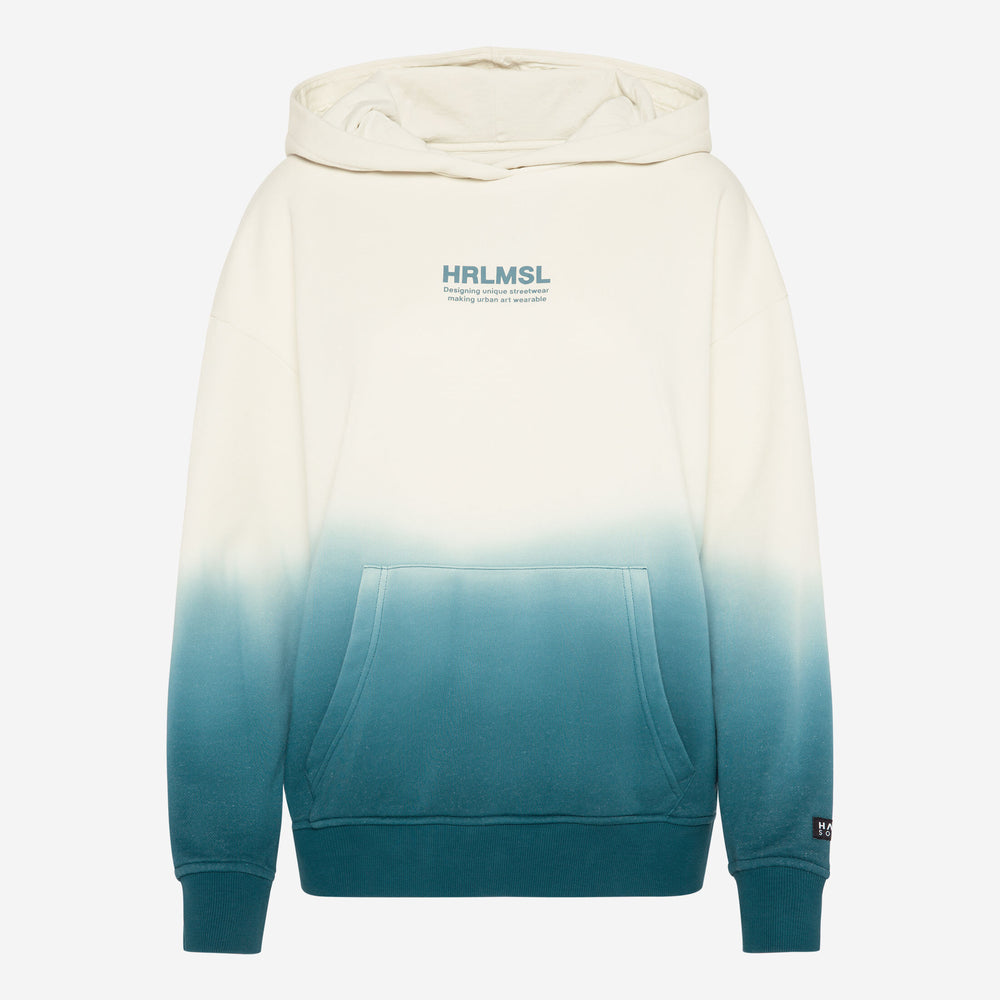 CAN-NES Hoodie Dip Dyed fog blue