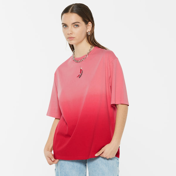 PAU-LA T-Shirt Oversized Dip Dyed glory