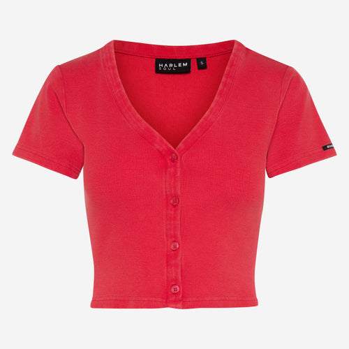 CLE-O Cropped Rib Cardigan glory - HARLEM SOUL