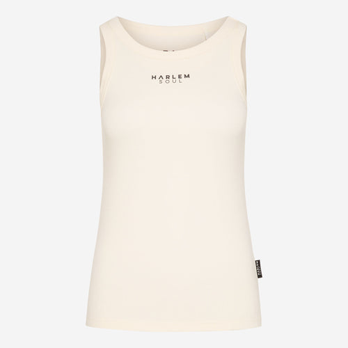 CAN-DICE Rib Top mit Logo nature - HARLEM SOUL