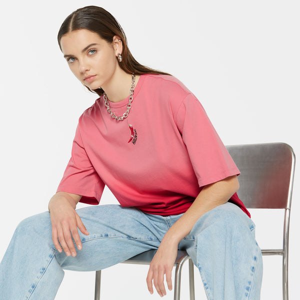 PAU-LA T-Shirt Oversized Dip Dyed glory