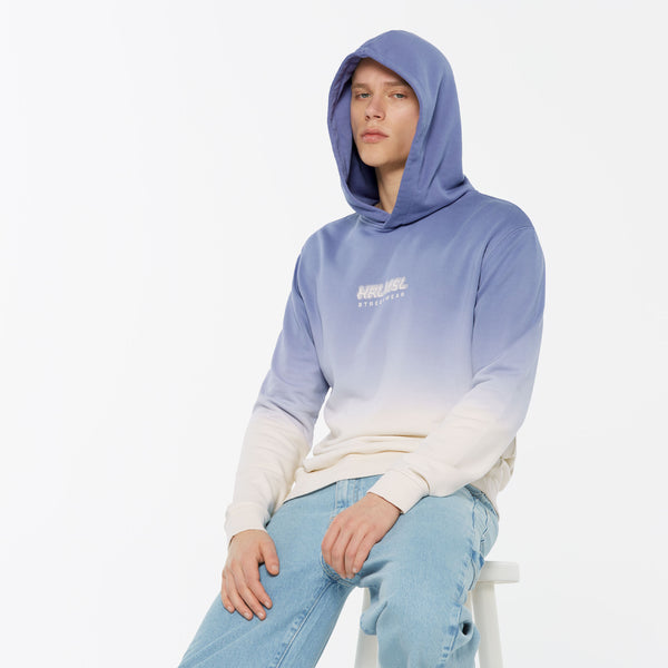 MON-TEL Hoodie Dip Dyed printed violet