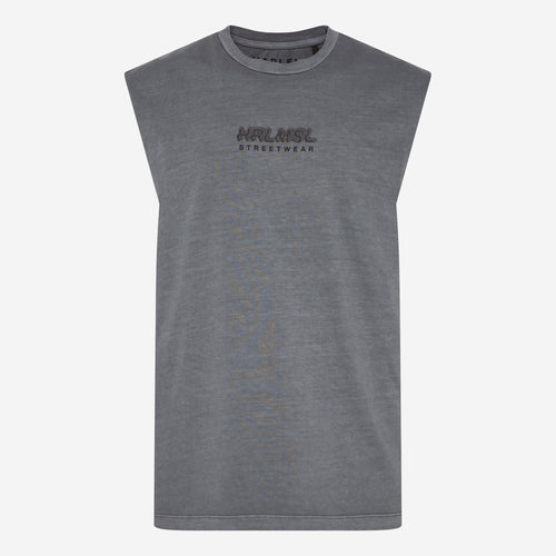 THE-O Muskelshirt printed asphalt