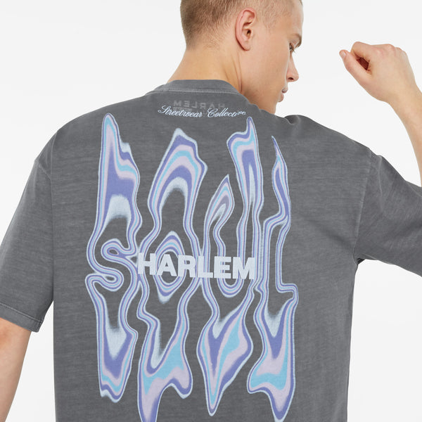 JO-HN T-Shirt Oversized printed asphalt