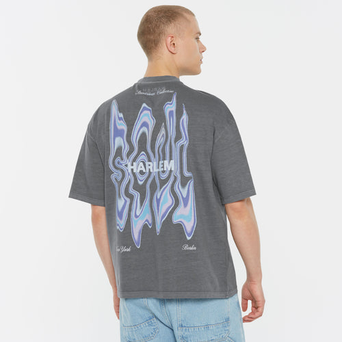 JO-HN T-Shirt Oversized printed asphalt