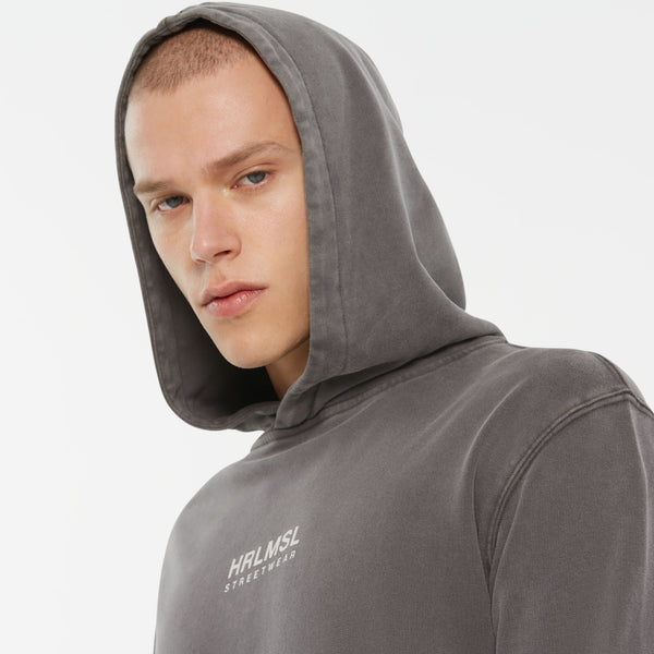 MON-TEL Hoodie printed asphalt