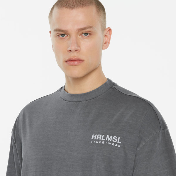 JO-HN T-Shirt Oversized printed asphalt