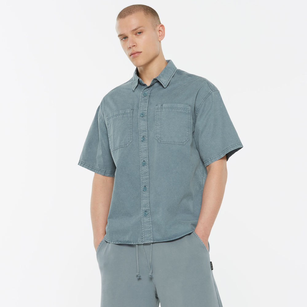 SO-NNY Kurzarmhemd fog blue