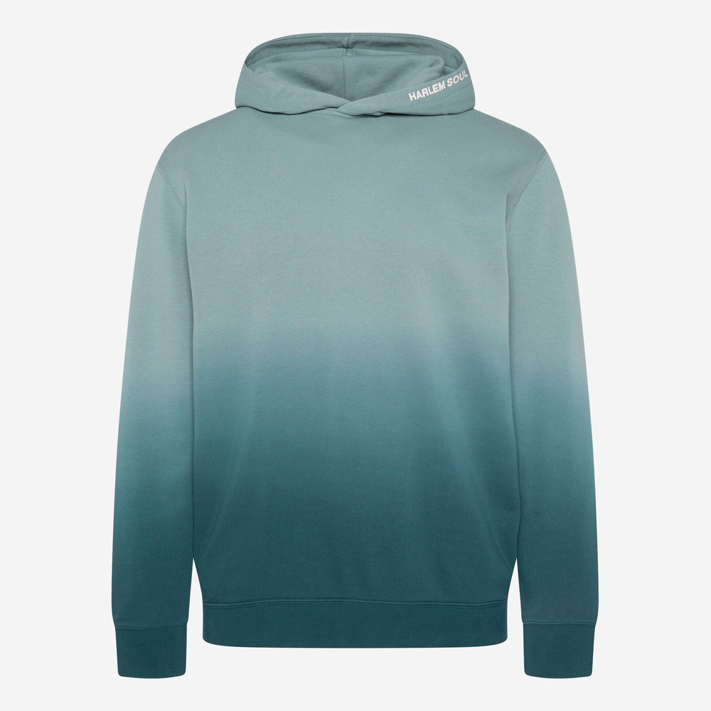 MON-TEL Hoodie Dip Dyed printed fog blue