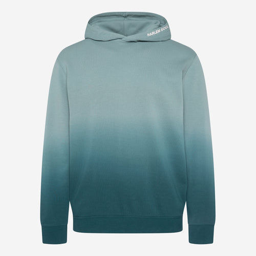 MON-TEL Hoodie Dip Dyed printed fog blue