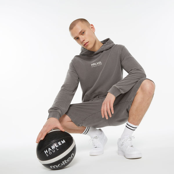 MON-TEL Hoodie printed asphalt