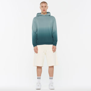 MON-TEL Hoodie Dip Dyed printed fog blue